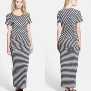 knee length dresses for ladies One Shoulder Ruched Dress - Black